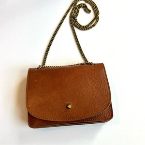 Madewell The Chain Crossbody Bag Small English Saddle